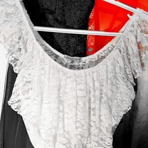 Floral lace woman's shirt